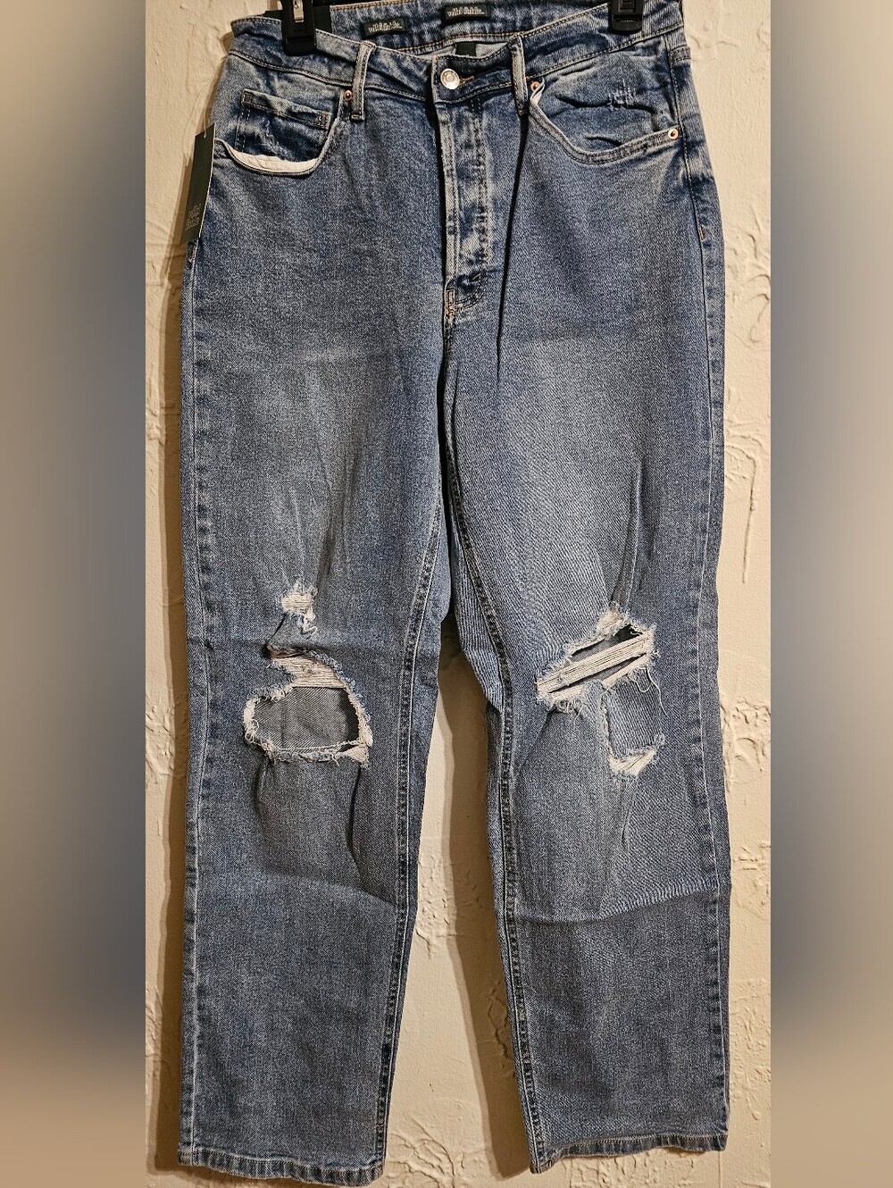 Wild Fable Women's Super Hi Rise Distressed Jeans size 10